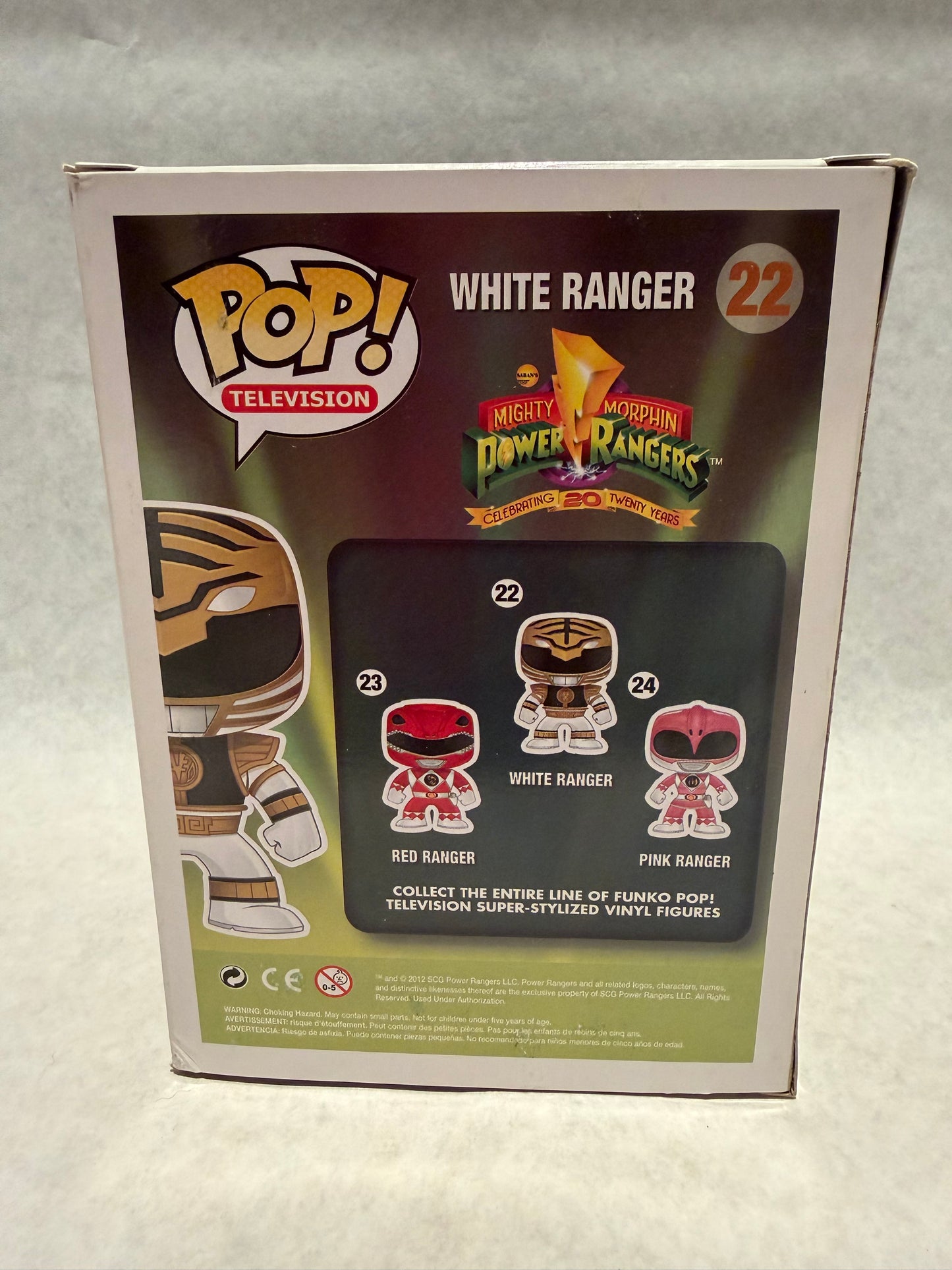 Funko Pop 22 White Ranger Vaulted