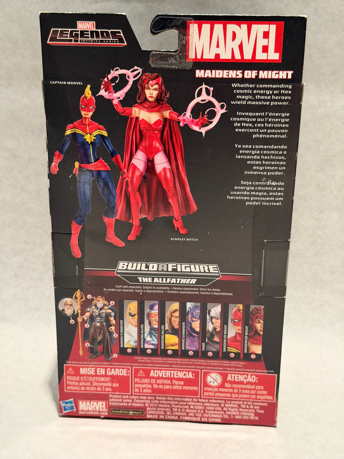 Marvel Legends Maidens of Might Captain Marvel BAF Allfather