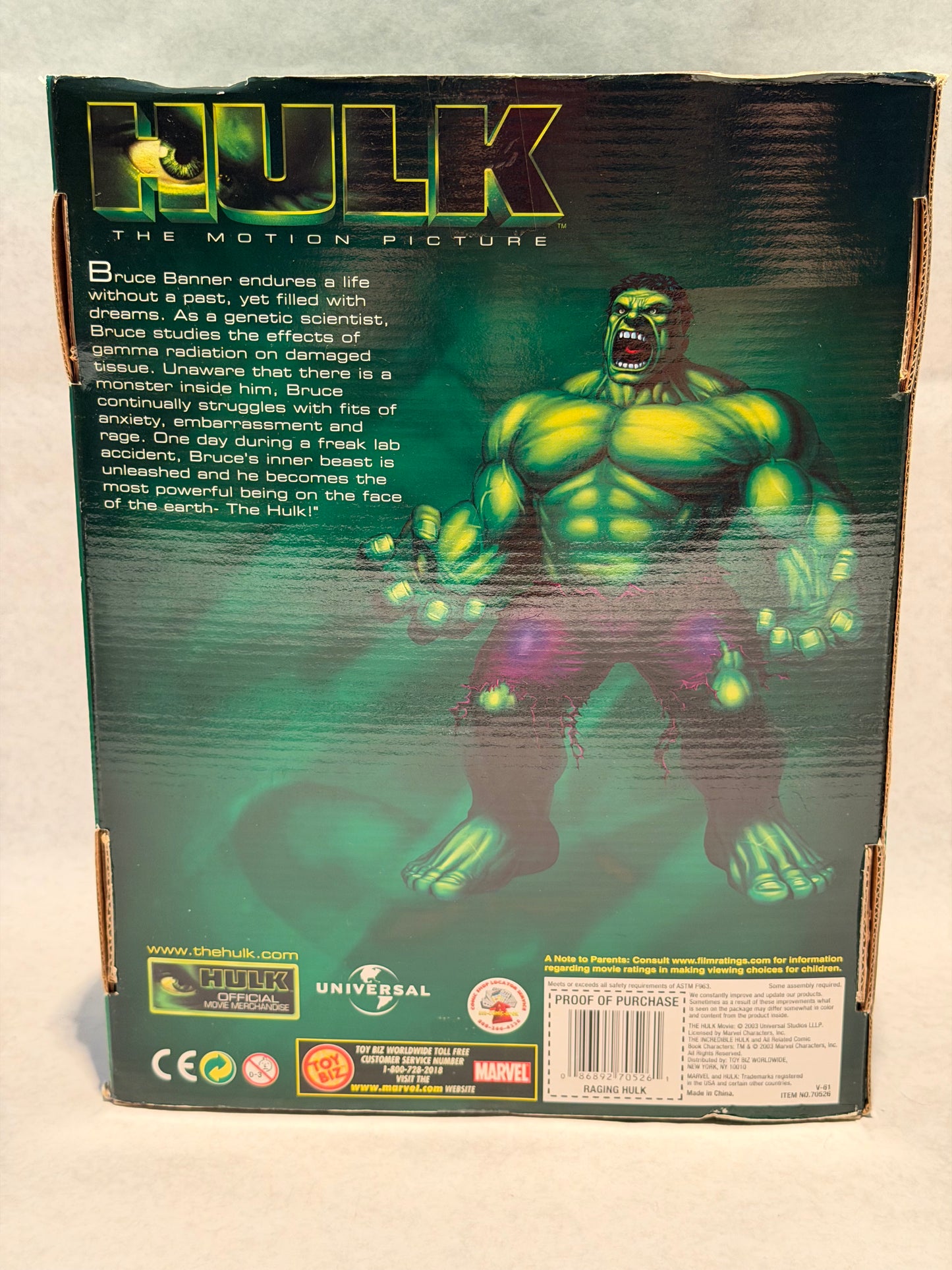 Marvel Hulk Movie 13”
