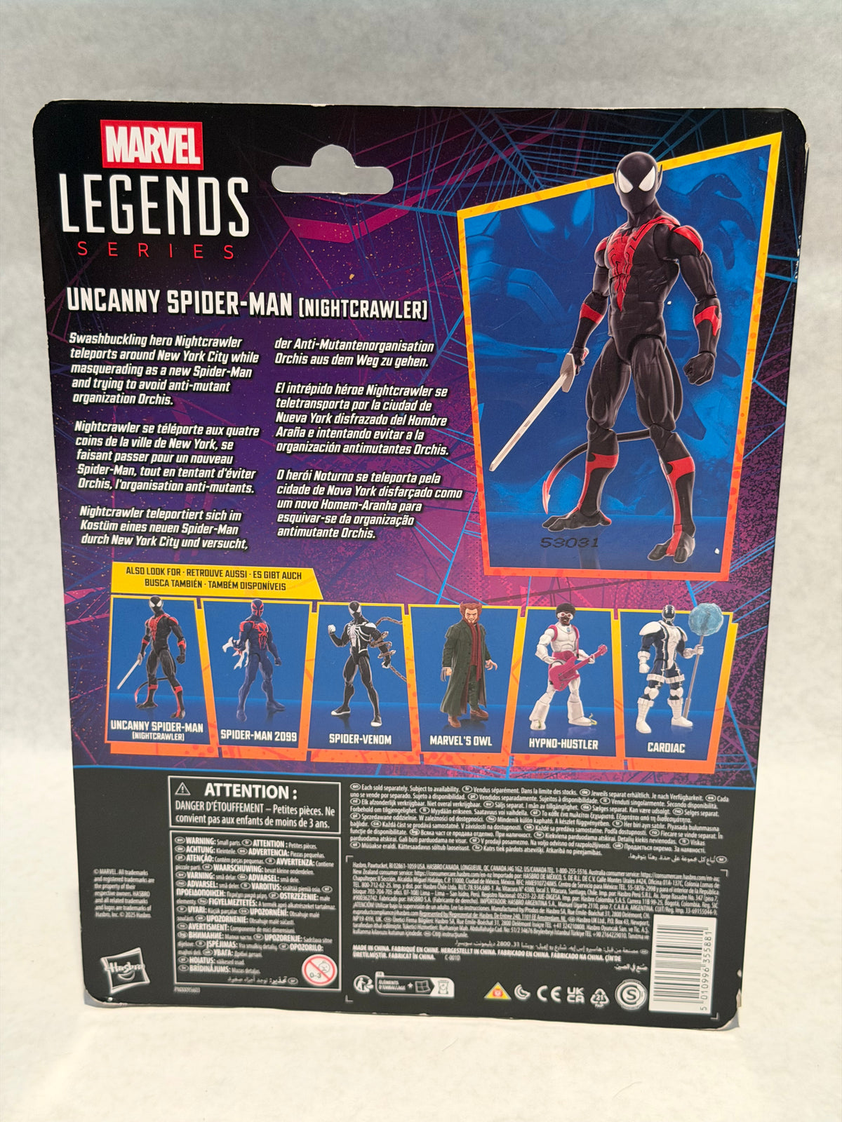 Marvel Legends Uncanny Spider-Man Nightcrawler