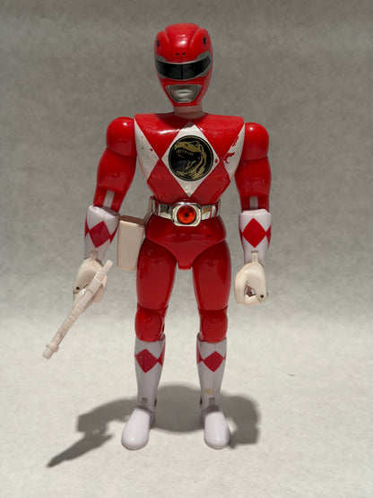 Vintage 1993 Power Rangers Red w Weapon
