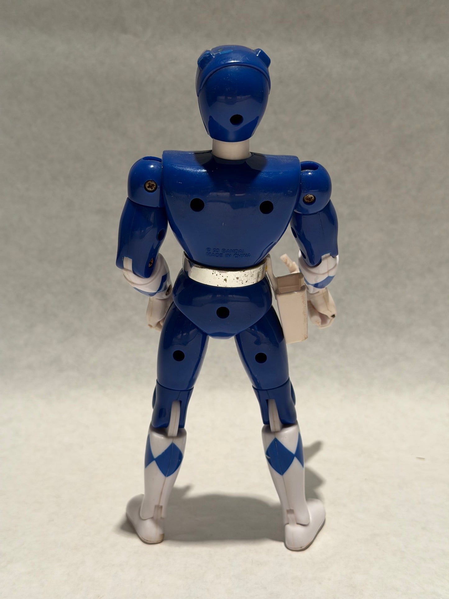 Vintage Power Rangers Blue w Weapon