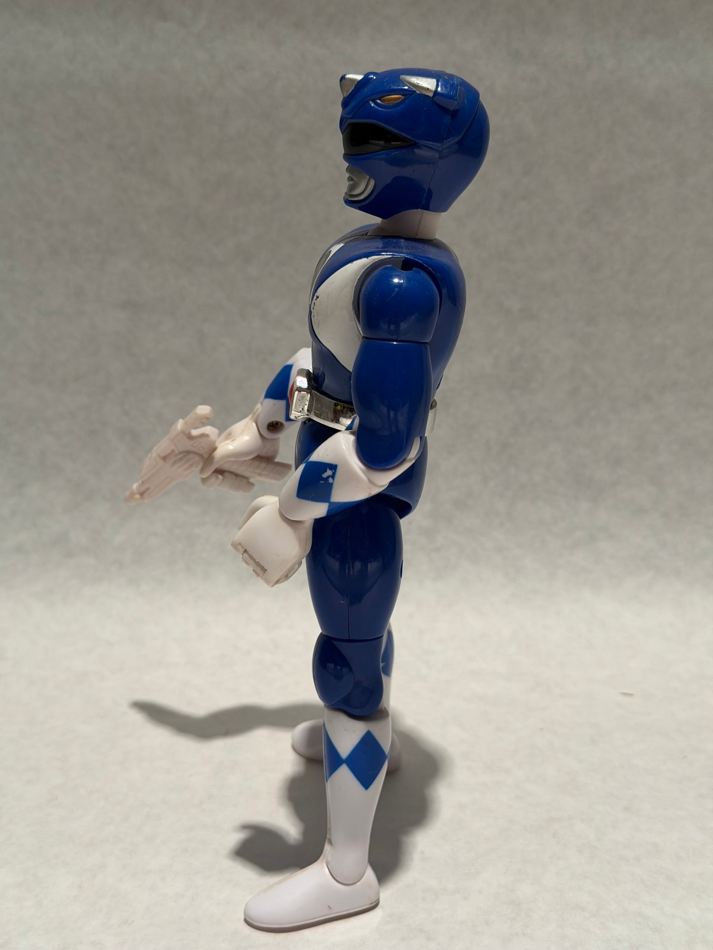 Vintage Power Rangers Blue w Weapon