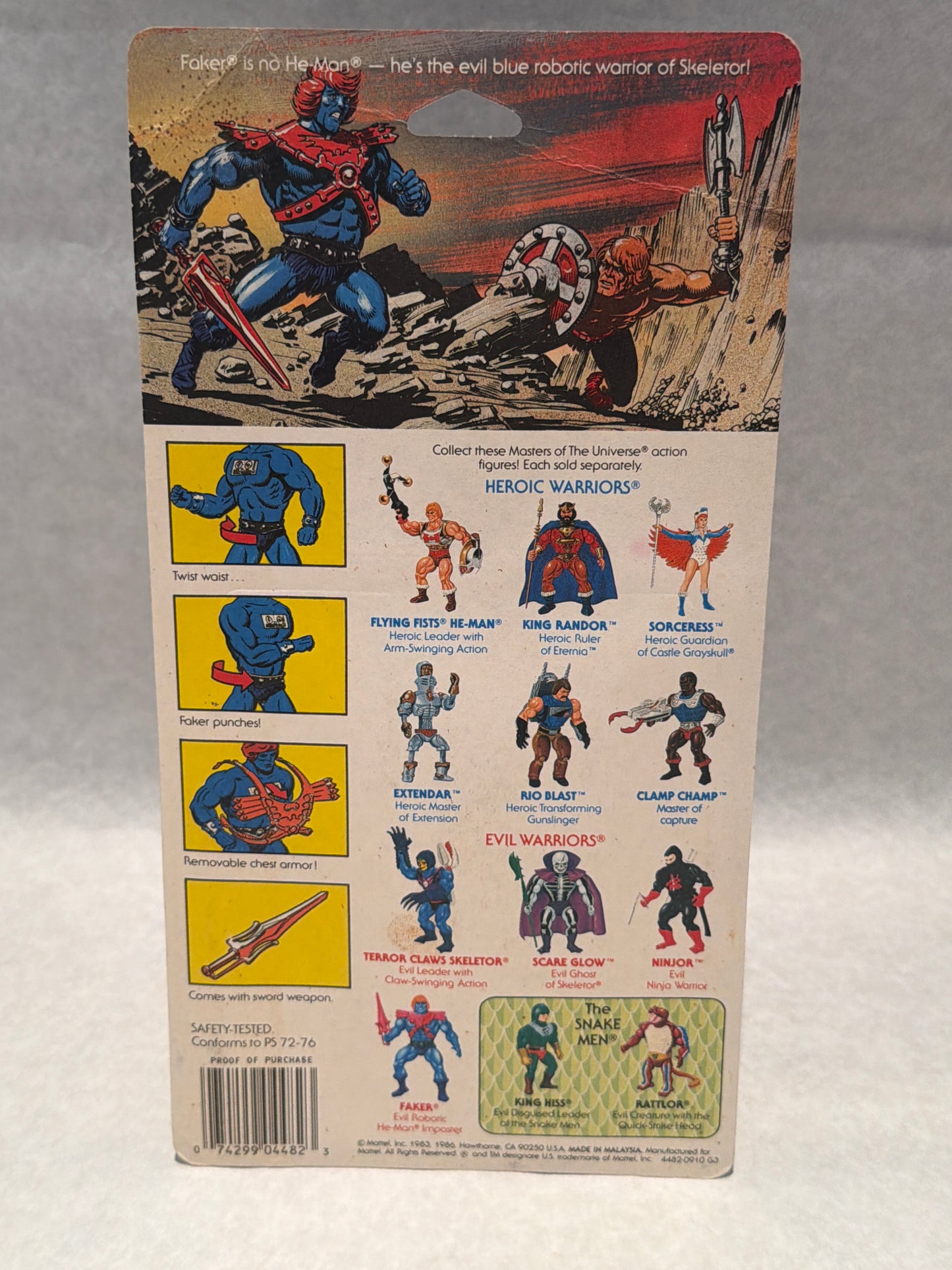 MOTU Vintage Faker 1986 MOC