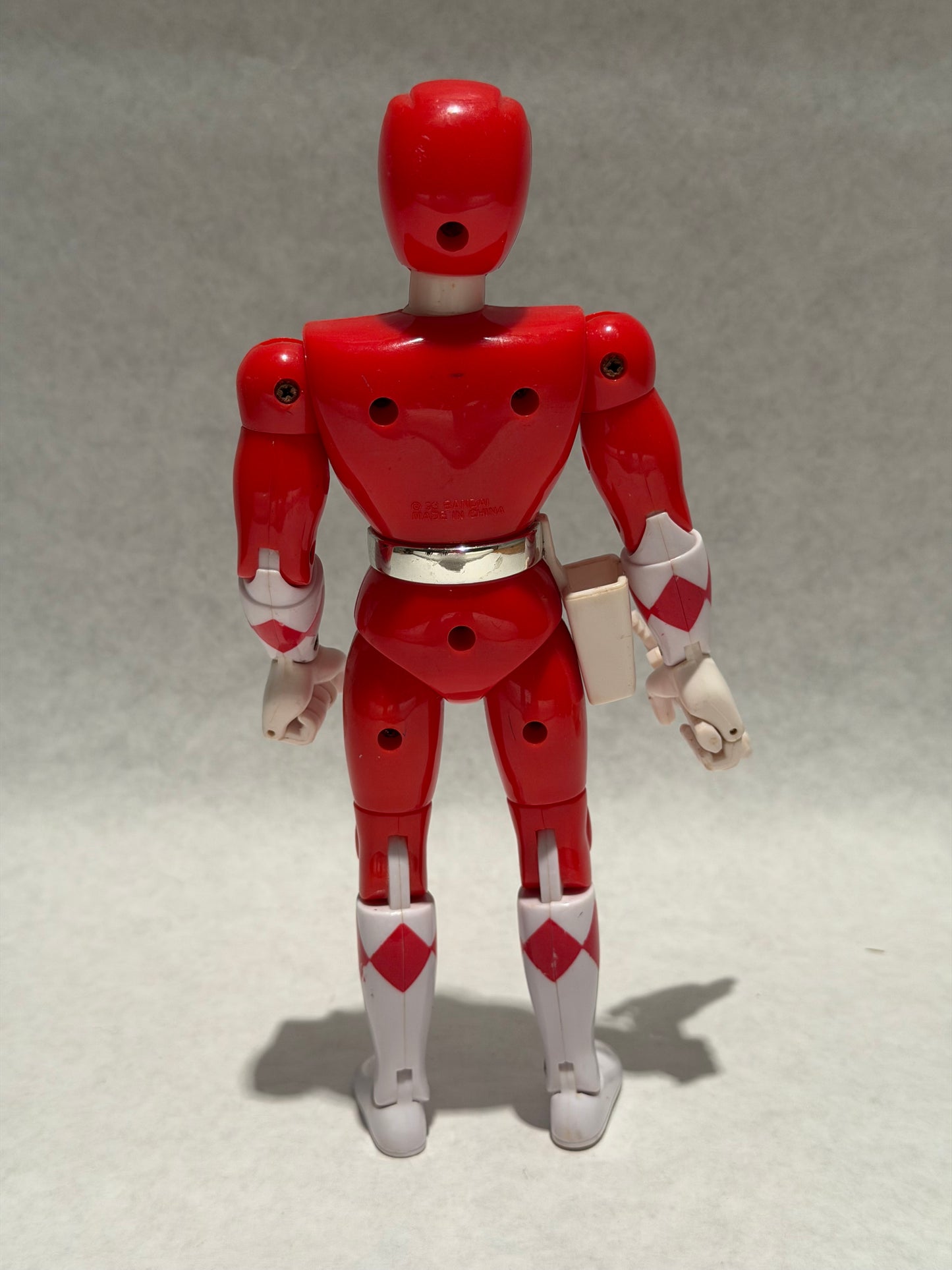 Vintage 1993 Power Rangers Red w Weapon