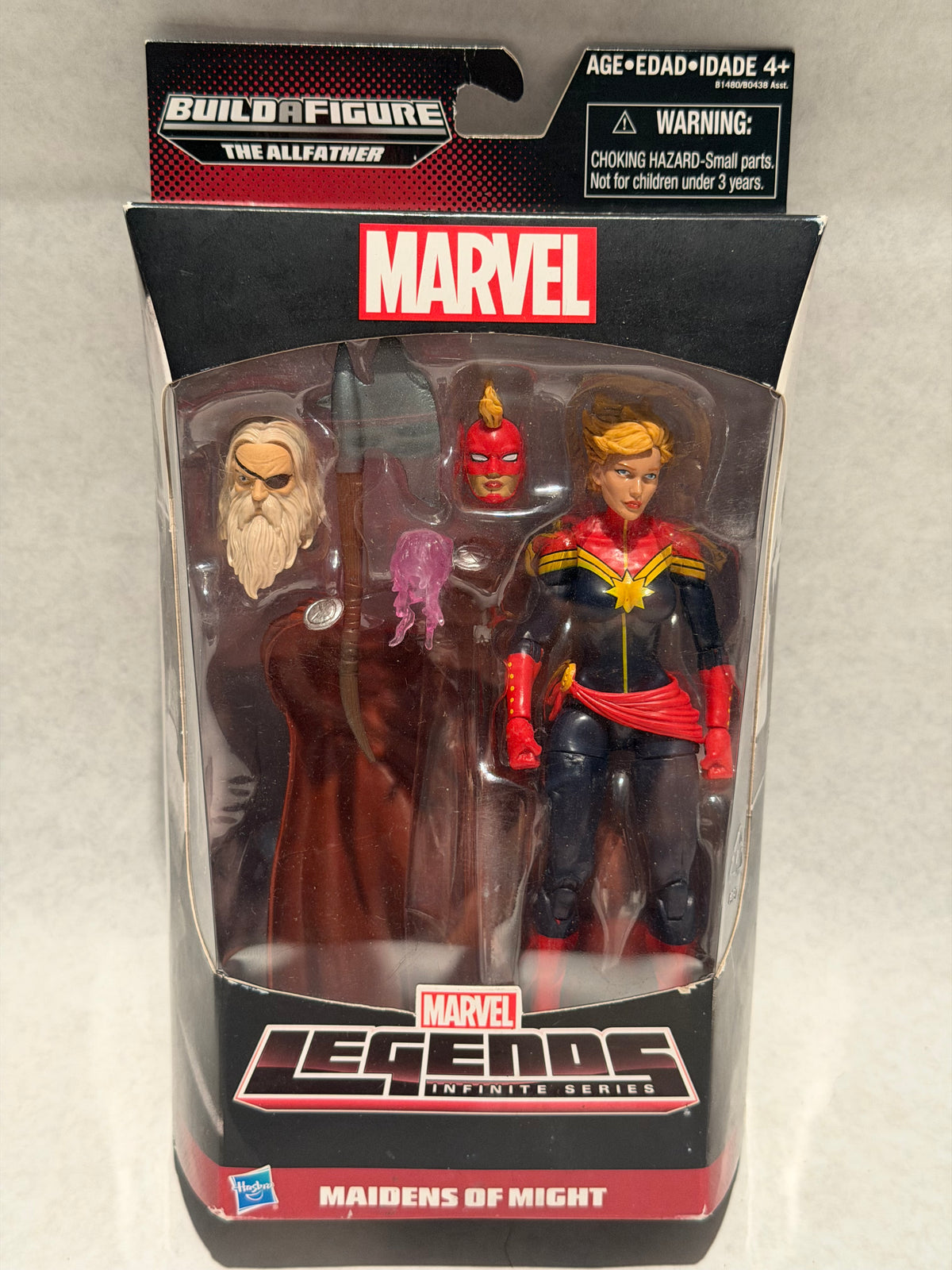 Marvel Legends Maidens of Might Captain Marvel BAF Allfather