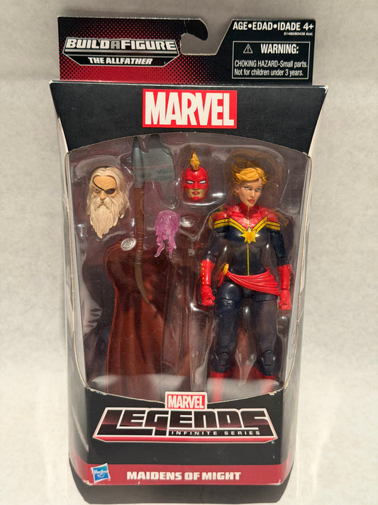 Marvel Legends Maidens of Might Captain Marvel BAF Allfather