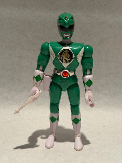 Vintage 1993 Power Rangers green w Weapon
