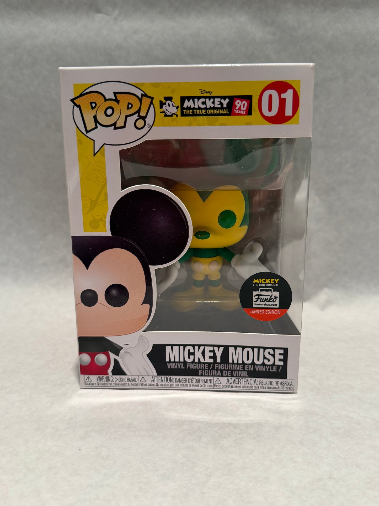 Funko Pop 01 Mickey Mouse Yellow Green Variant