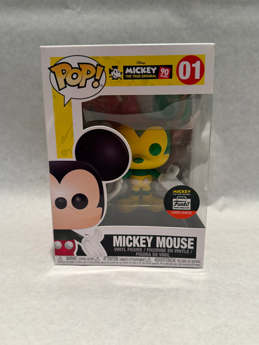 Funko Pop 01 Mickey Mouse Yellow Green Variant