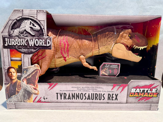 Jurassic World Tyranosaurus Rex Balltle Damage