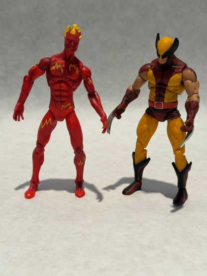 Marvel Universe 2009 Secret Wars 2 Pack Wolverine & Human Torch