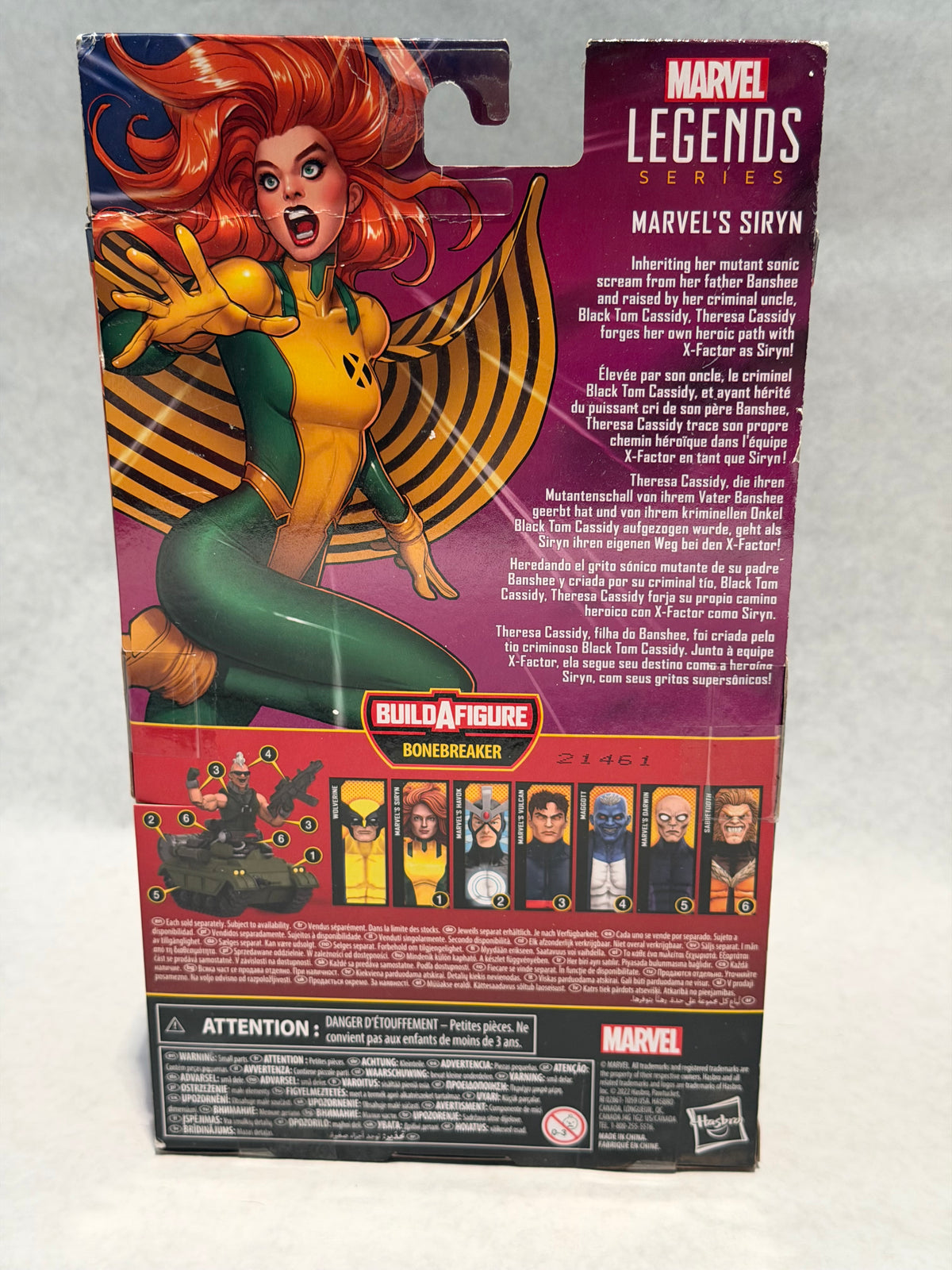Marvel Legends X-Men Siryn BAF Bonecrusher
