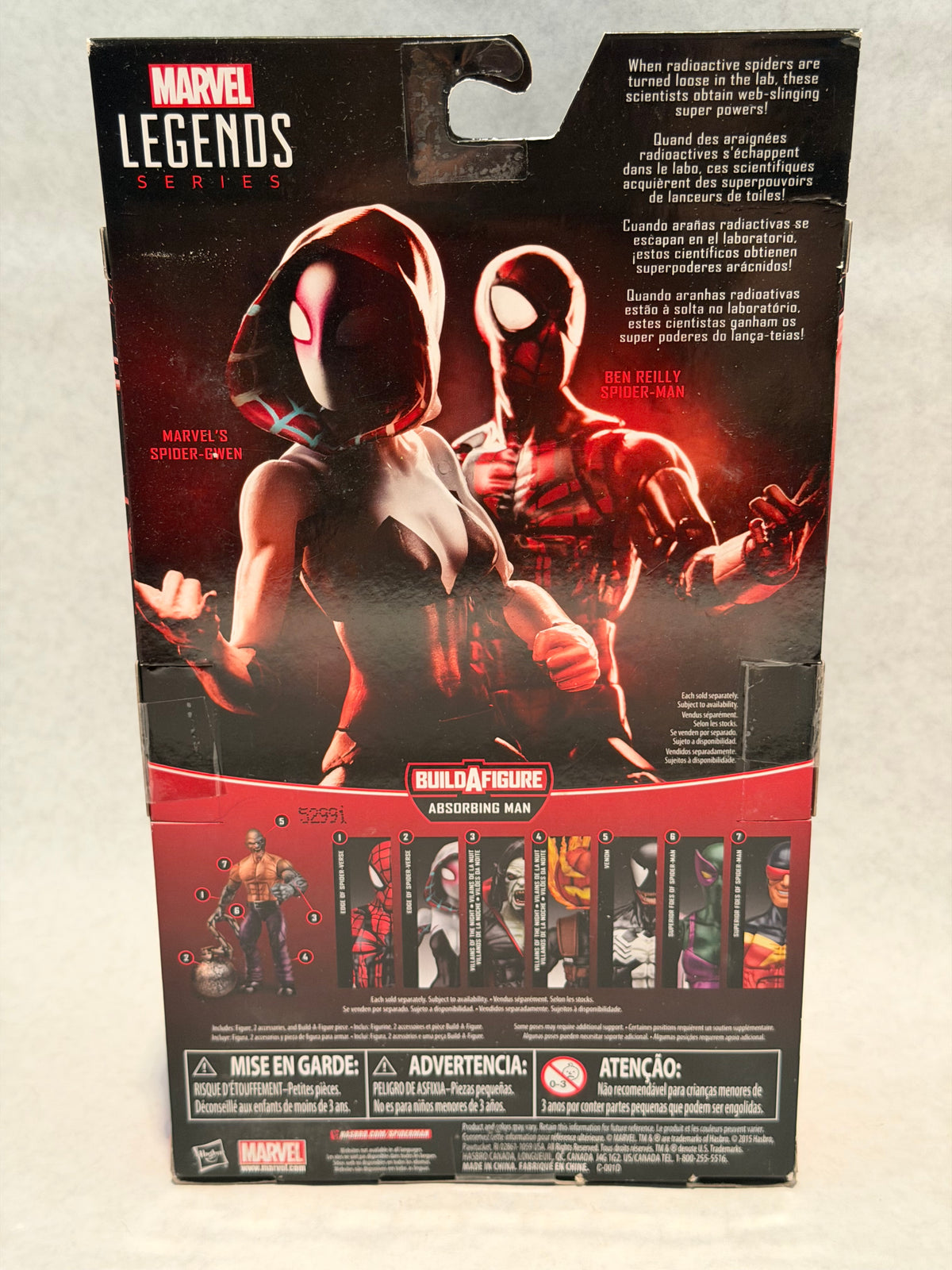 Marvel Legends Spider Gwen Absorbing Man BAF