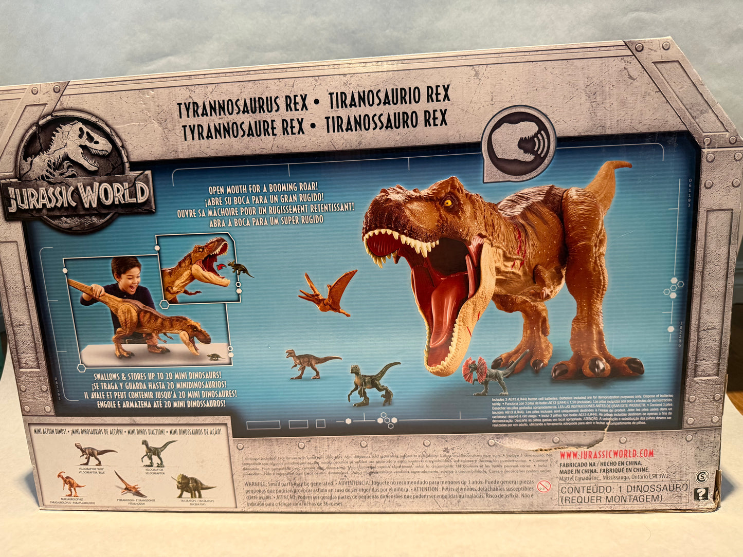Jurassic World Tyranosaurus Rex Balltle Damage