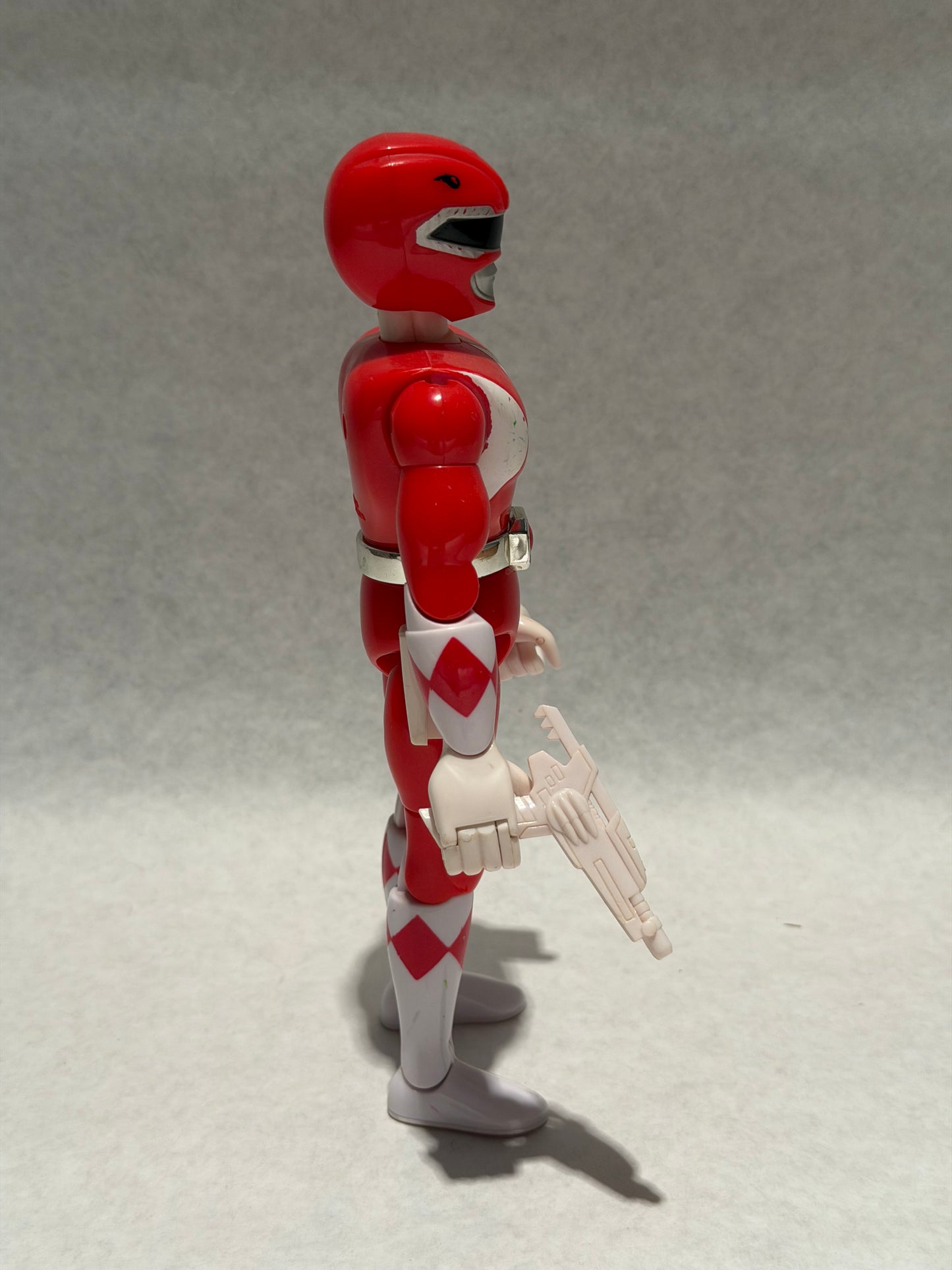Vintage 1993 Power Rangers Red w Weapon