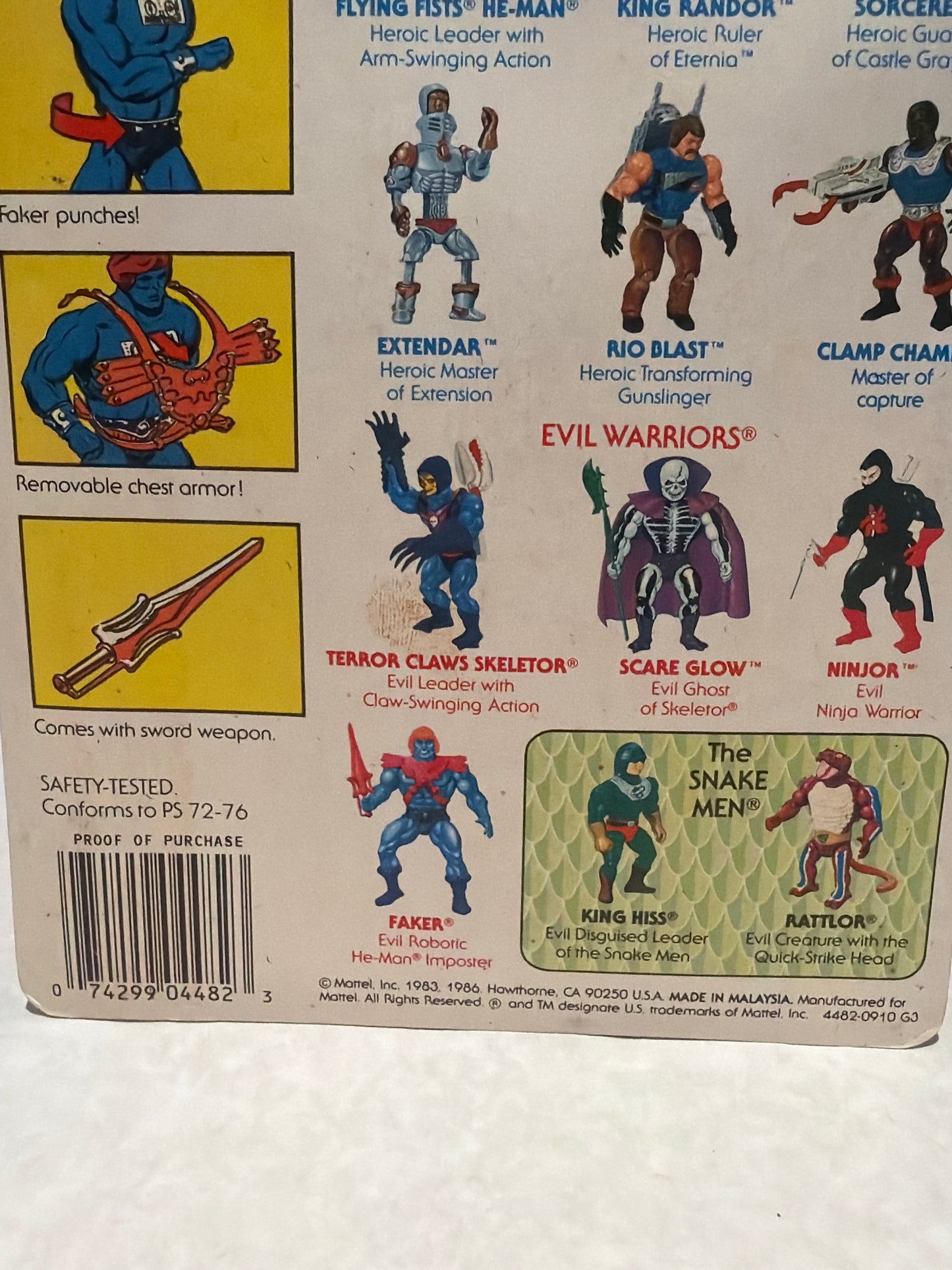 MOTU Vintage Faker 1986 MOC