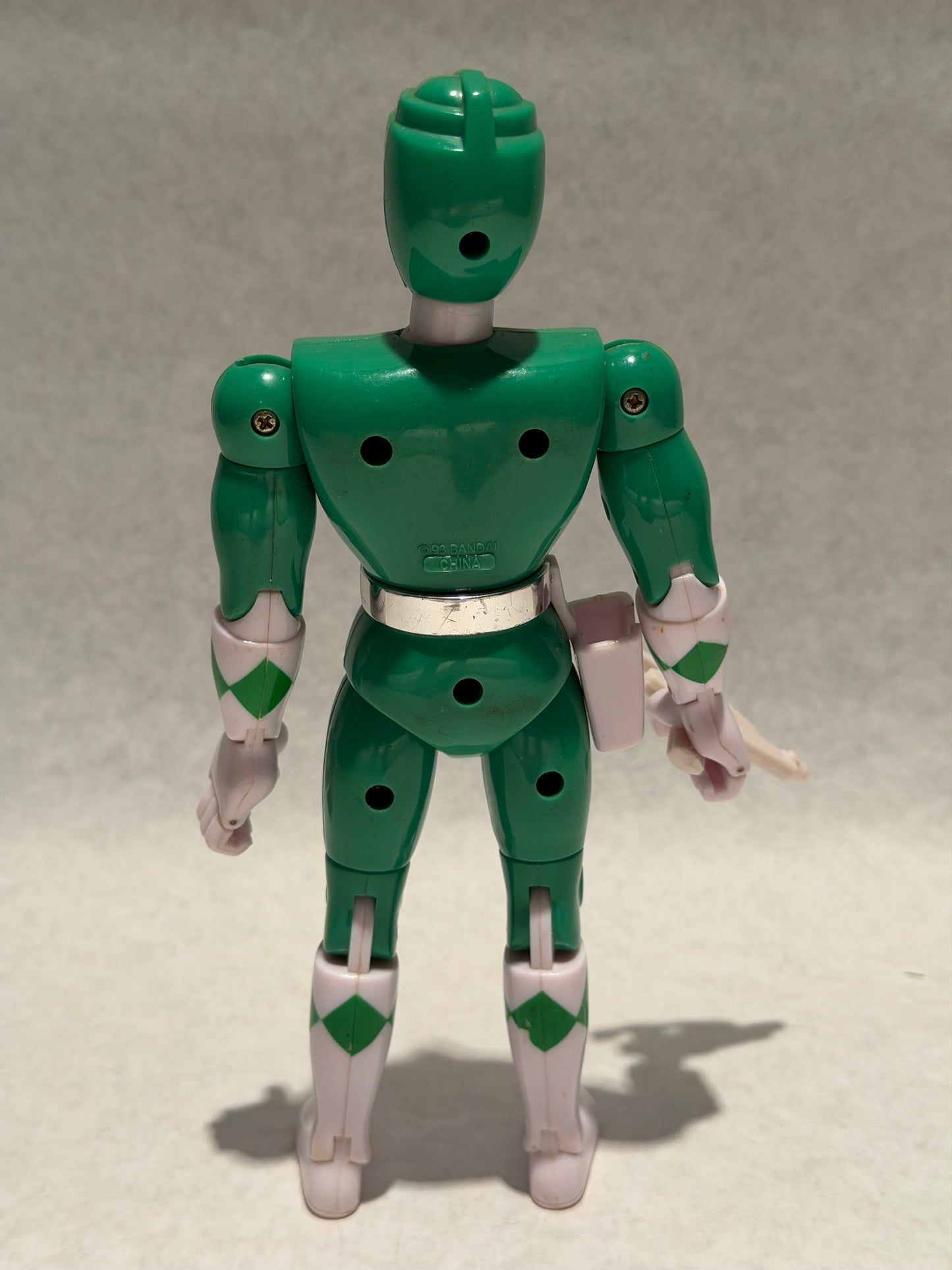 Vintage 1993 Power Rangers green w Weapon