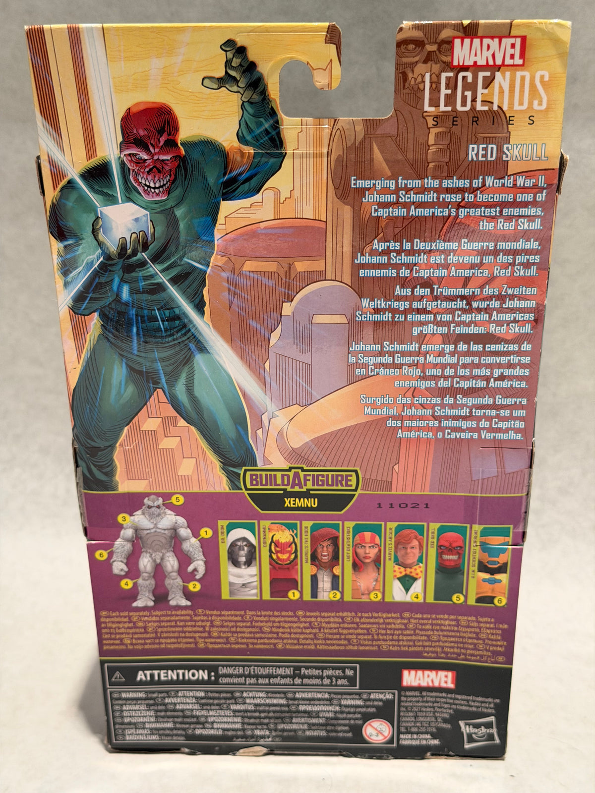Marvel Legends Red Skull BAF Xemnu