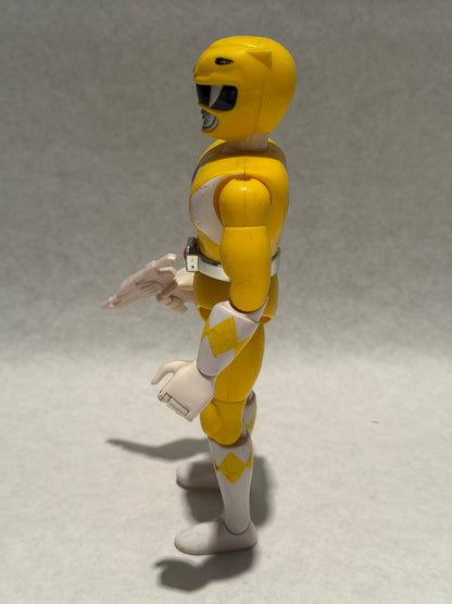 Vintage Power Rangers Yellow w Weapon
