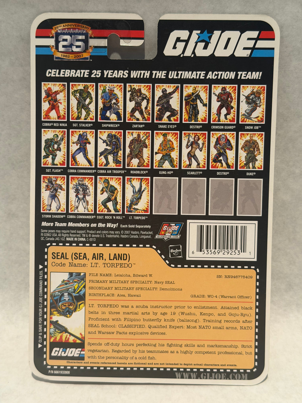 G.I. Joe 25th Anniversary Lt. Torpedo