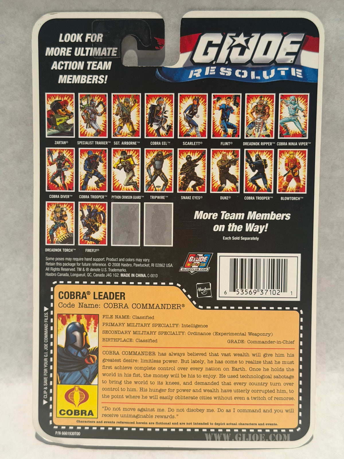 G.I. Joe Cobra Commander Resolute