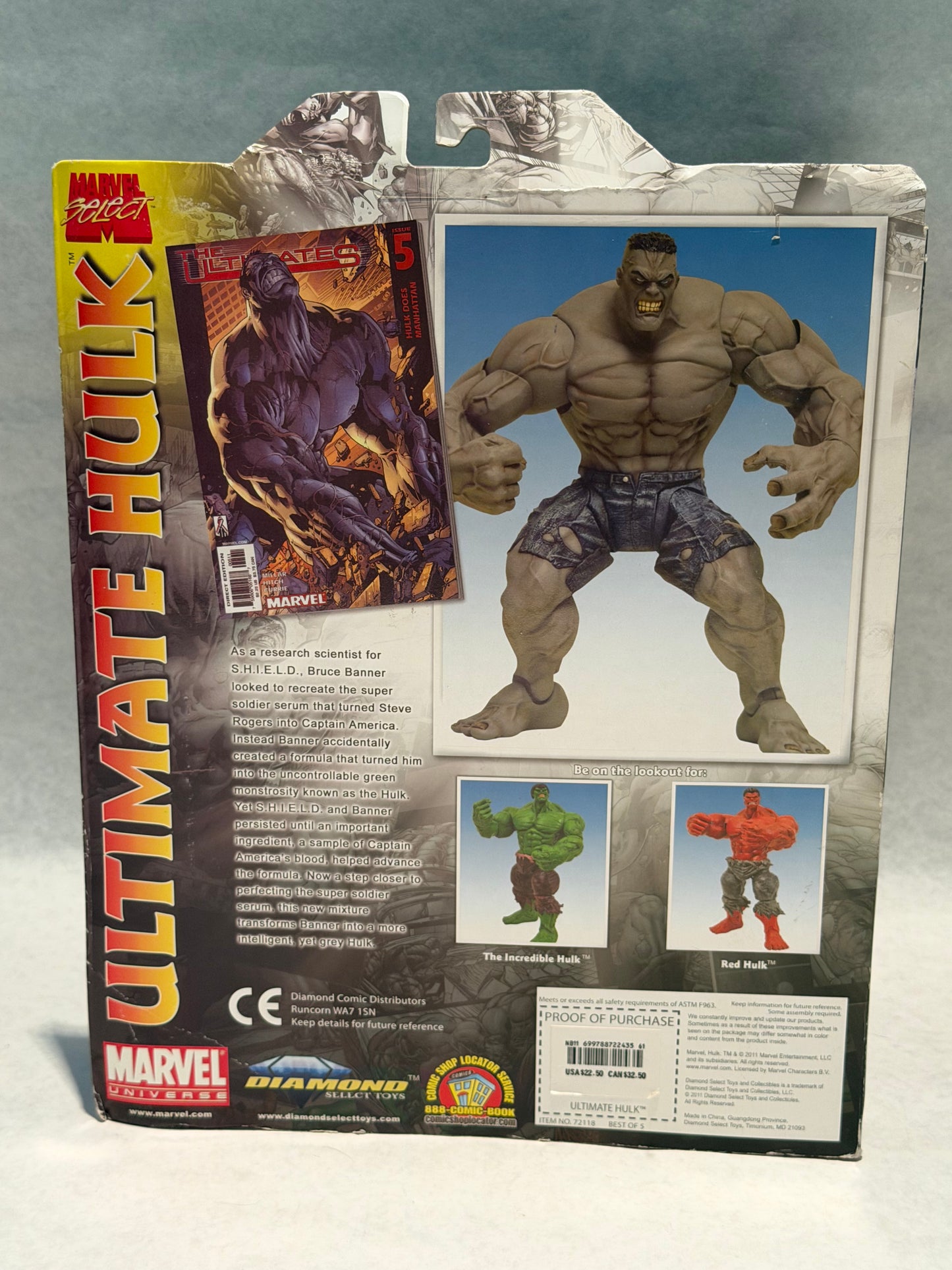 Marvel Select Ultimate Hulk Grey Variant