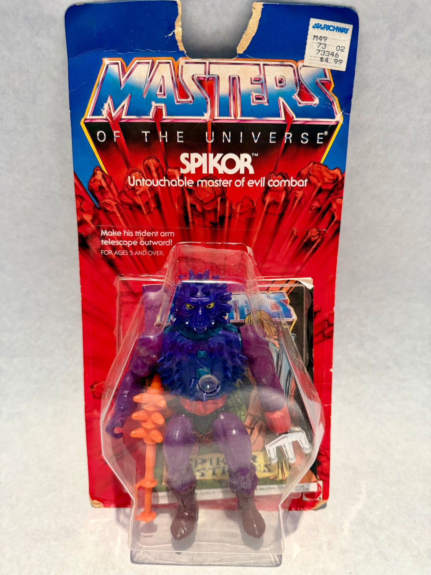 MOTU Vintage Spikor with card