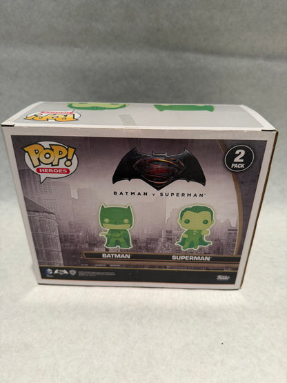 Funko Pop 2 Pack Batman vs Superman Glow in the Dark