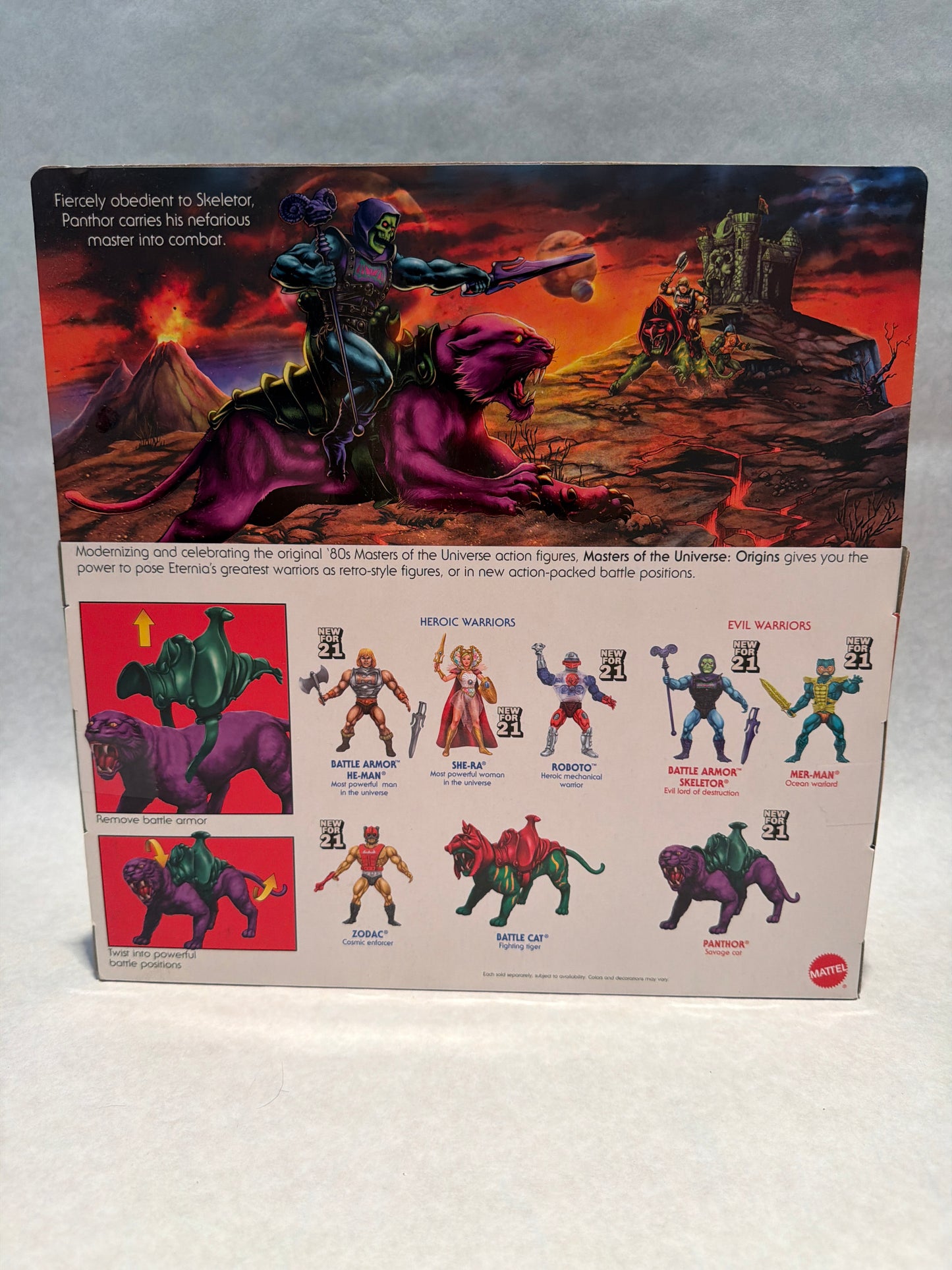 MOTU Retro Panthor Flocked