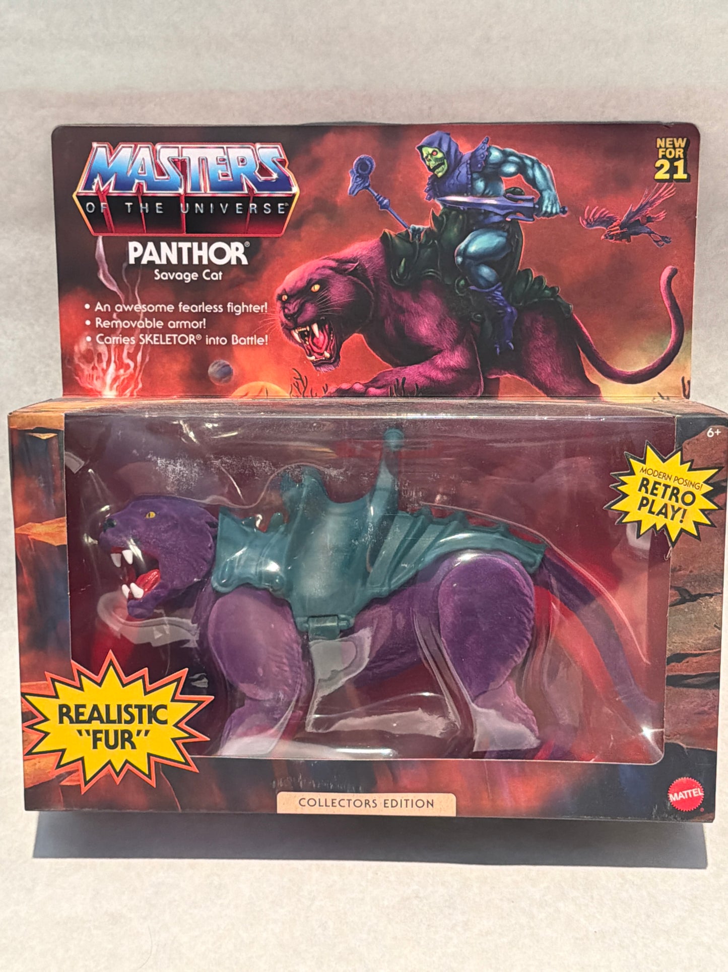 MOTU Retro Panthor Flocked