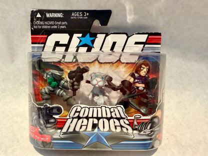 GI Joe Combat Heroes Snake Eyes and Zartan