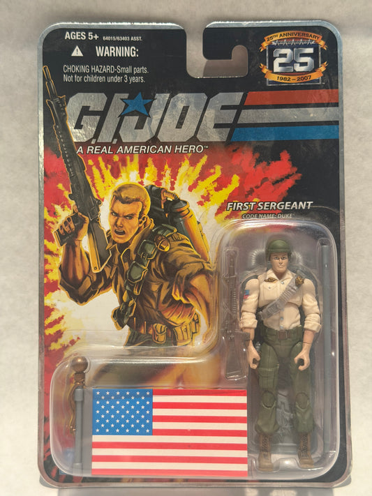 G.I. Joe 25th Anniversary 1st Sergeant Duke w Flag