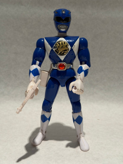 Vintage Power Rangers Blue w Weapon
