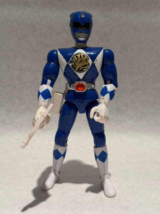Vintage Power Rangers Blue w Weapon