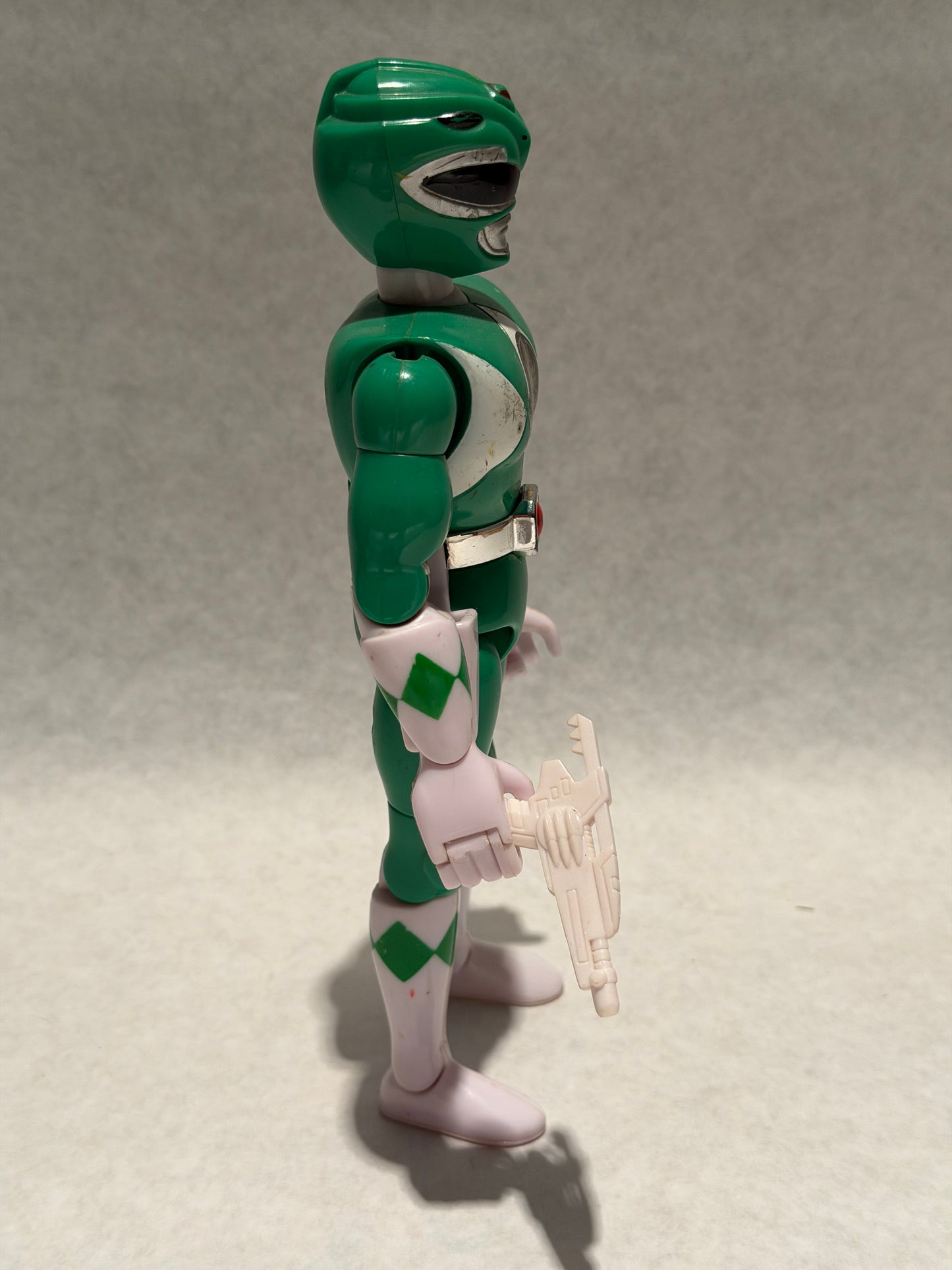 Vintage 1993 Power Rangers green w Weapon