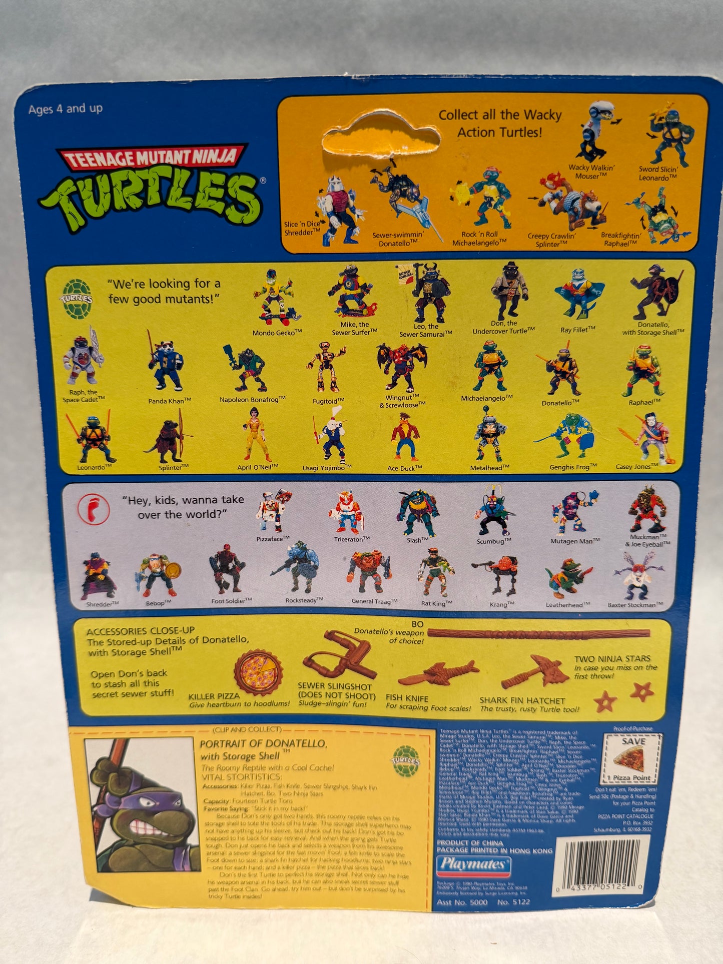 TMNT Vintage 1990 Storage Shell Donatello